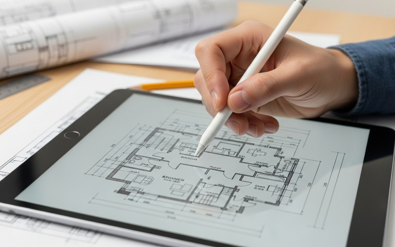 Interior layout showing smart space organization and planning