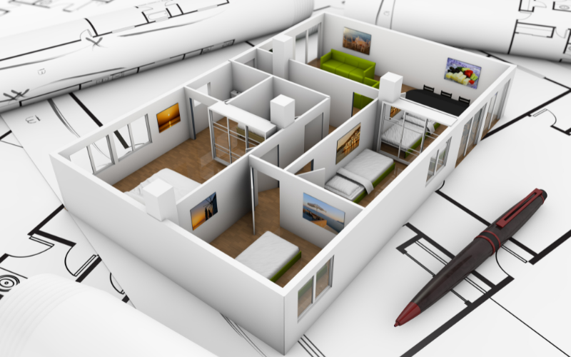 Home interior design guide banner with 12 essential home interior design tips for beginners.